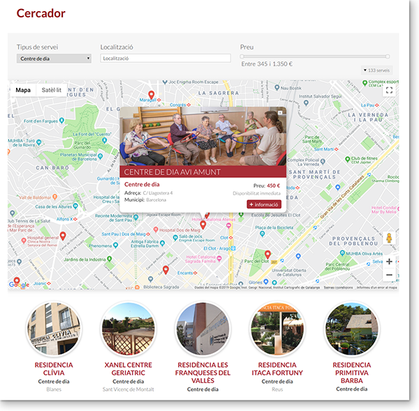 Cercador de serveis i recursos assistencials per a persones grans